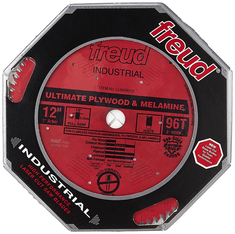 Freud LU80R012: 12" x 96T Ultimate Plywood & Melamine Blade - Image 4